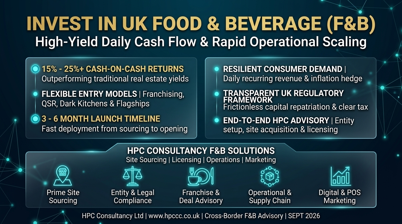 Why Switzerland Investors Must Consider the UK Food and Beverage Sector as Their Primary Entry Point